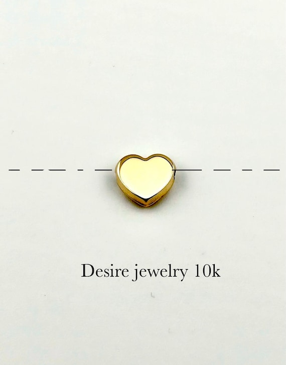 HEART 1CM REAL GOLD 10K