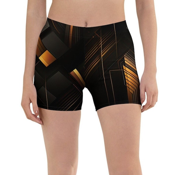 Enigma Black Unique Girls Active Fitness Bike Shorts, Casual Shorts,  Yoga Clothes, Fashion Gym Shorts, Comfy Athletic Wear, Lifting Shorts