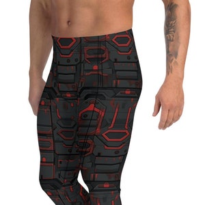 Cyberflex Men&#39;s Workout Leggings: Stretchy Spandex Gym Tights