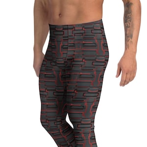 Mens Comfortable Gym Workout Leggings, Modern Athletic Running Pants, Yoga Tights for Men, Sport Leggings, Durable Crossfit Training Legging