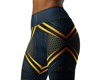 Aurora Prism Highwaisted Gym leggings, Leggings for Women, Girls Active Leggings, Yoga Clothes, Modern Leggings, Style Leggings,Blue legging
