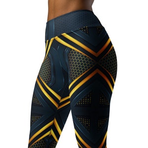 Aurora Prism Gym Leggings, High-Waisted Spandex Activewear