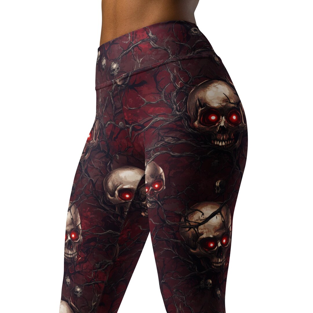 Leggings Halloween Ultra Flirt - Motif "I'm With Creepy" Squelette - Taille M - Neuf Avec étiquette