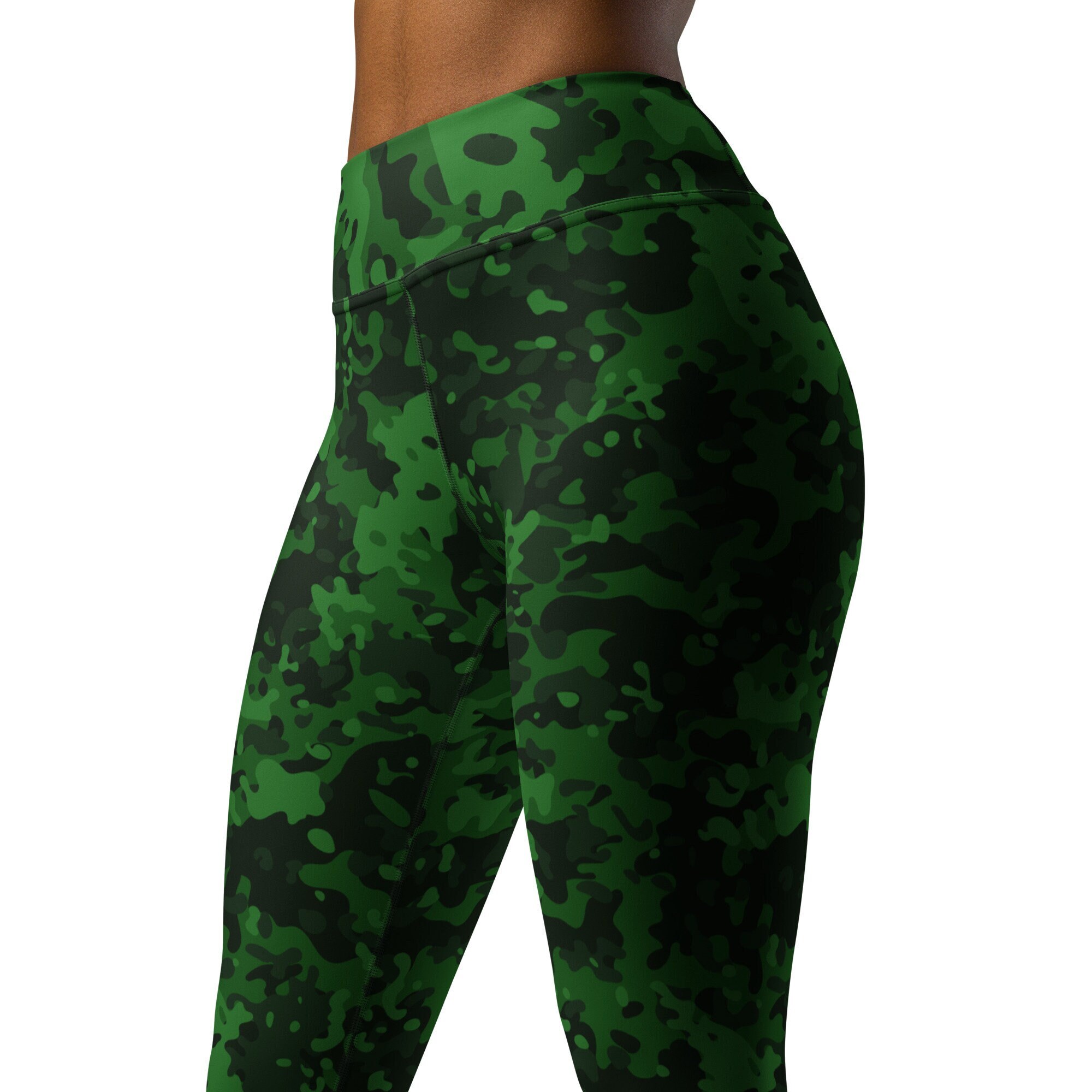 Glitter Print Sports Leggings, Fitness Tights, Pilates Leggings