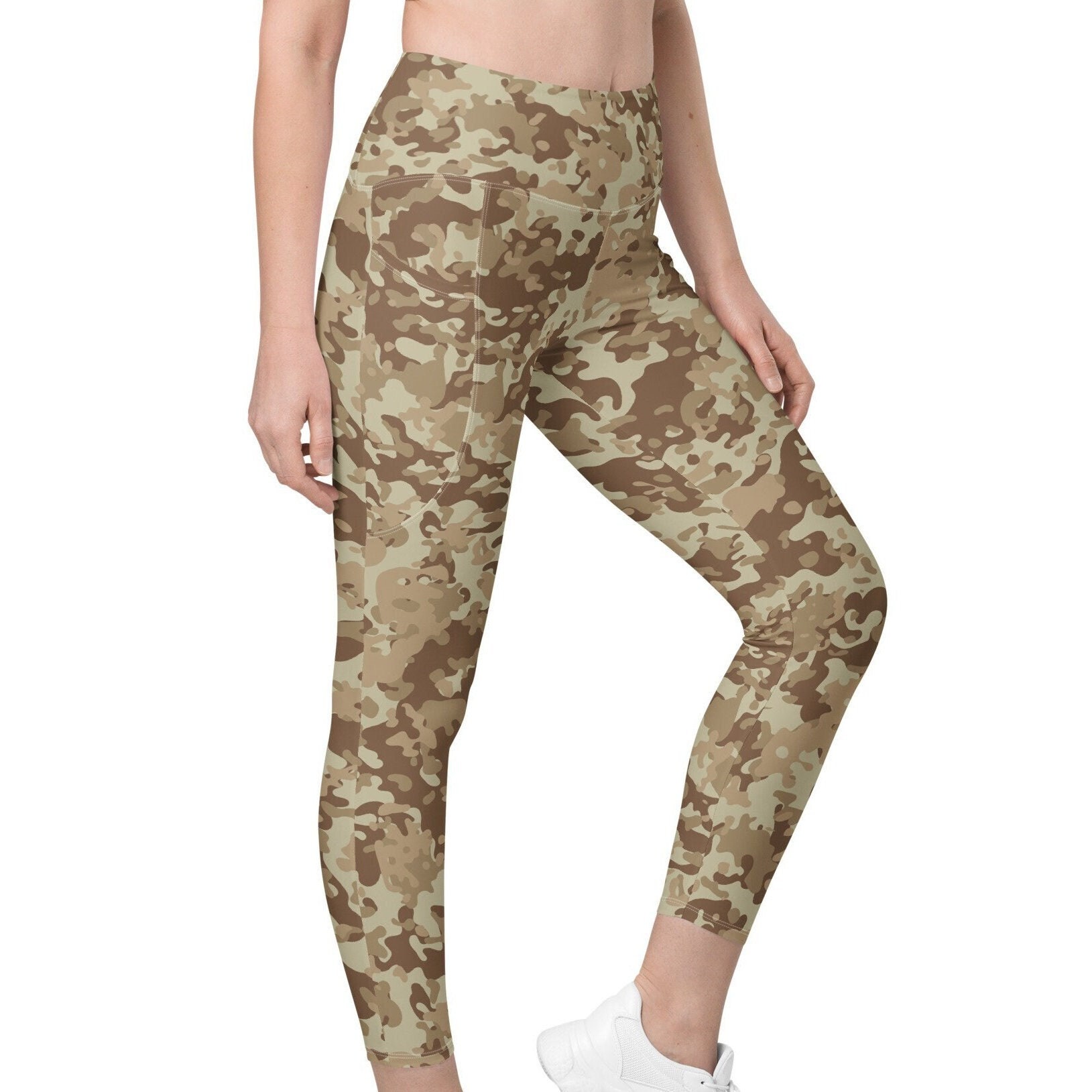 Buy Camouflage Pattern Leggings With Pockets, Stretchy High Waisted Yoga  Leggings, Skin Fit Tights, Fitness Workout Gym Aerobic Athleisure Wear  Online in India 