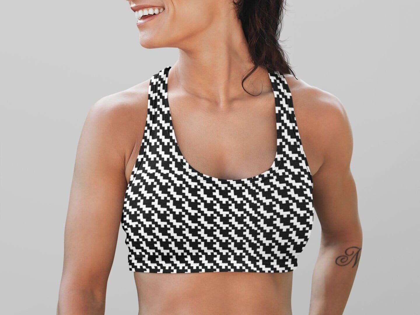 Inspire Halter Sports Bra- White, NOW $12.49 – DoyenneActivewear