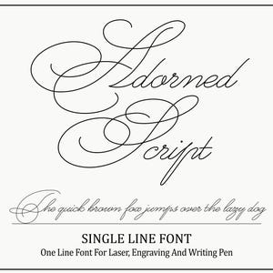 Einzeilige Schriftart Einzeilige Schriftart Strichschrift Einzeilige Schriftart Für Cricut Silhouette Glowforge Gravurschrift Laserschrift Cricut Pen-Schriftart