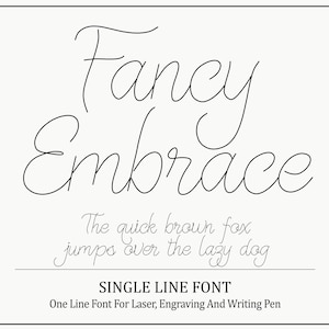 Single Line Font One Line Font Stroke Font Single Line Font For Cricut Silhouette Glowforge Engraving Font Laser Font Cricut Pen Font