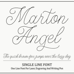Single Line Font One Line Font Stroke Font Single Line Font For Cricut Silhouette Glowforge Engraving Font Laser Font Cricut Pen Font