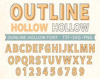 Outline Font Outline Letters Hollow Font Bold Outline Font Block Outline Font Hollow Letters Font Outline Script Font Thick Outline Font