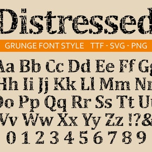 Distressed Font Grunge Font Distressed Letters Font Distressed Font For Cricut Rough Font Distressed Script Font Distressed Block Font
