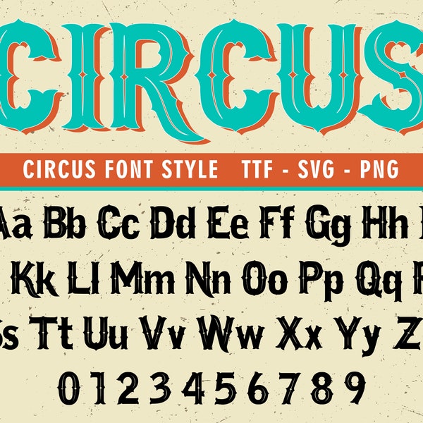 Circus Font Carnival Font Circus Font Letters Carnival Letters Font Vintage Circus Font Circus Style Font Circus Font Svg Cricut Circus Svg