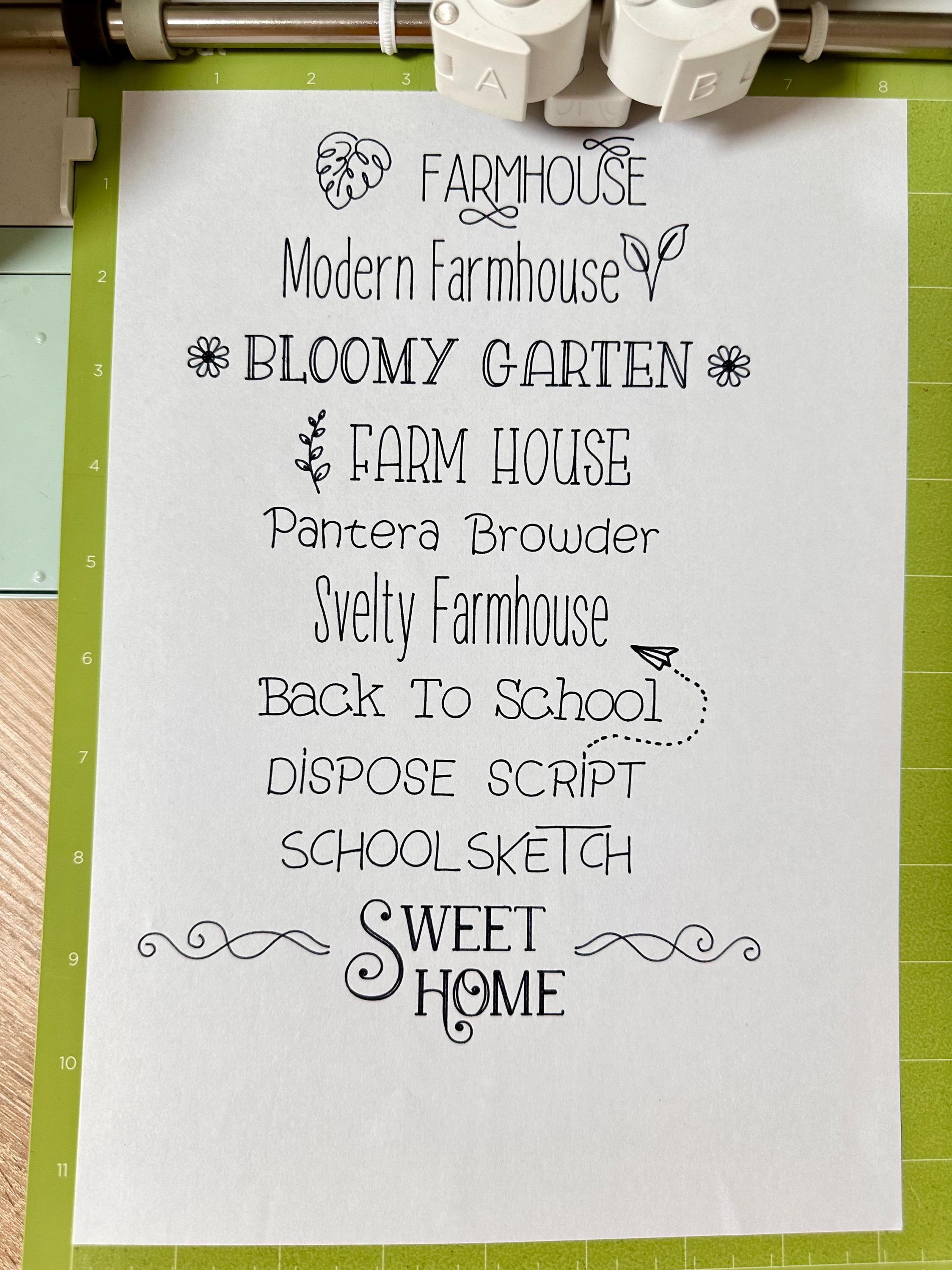 Single Line Font Cursive One Line Font Stroke Font Laser Font Engraving ...