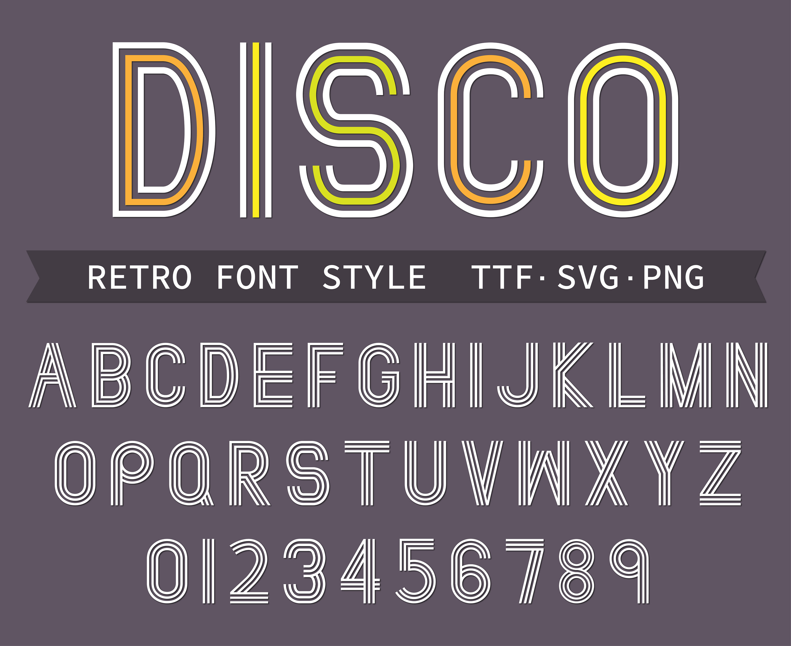 Disco Font Retro Disco Font Funky Disco Font 70s Disco Font 80s Disco