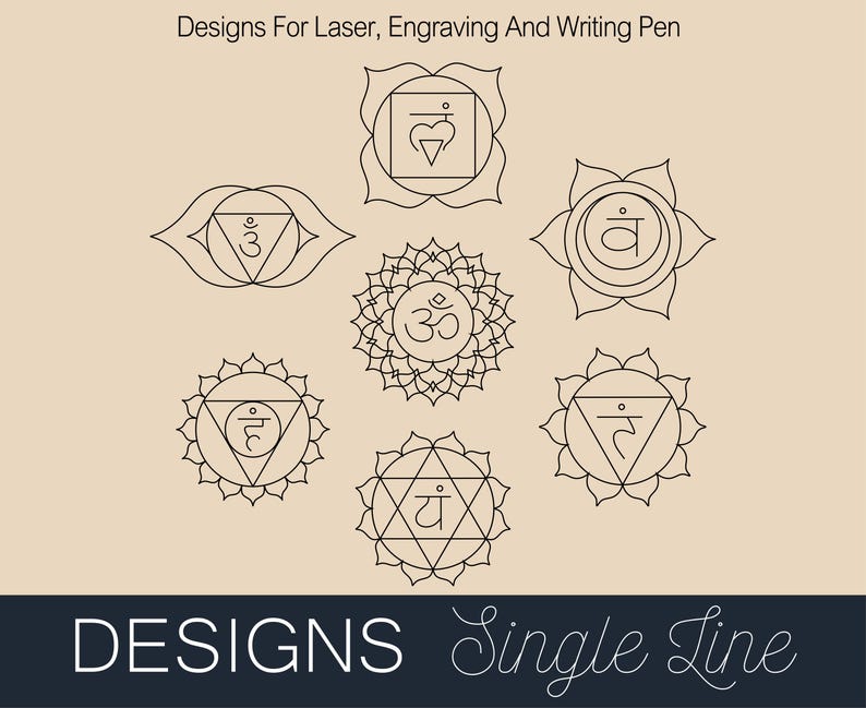 Single Line Font Chakras Svg One Line Font Single Line Font for Cricut ...