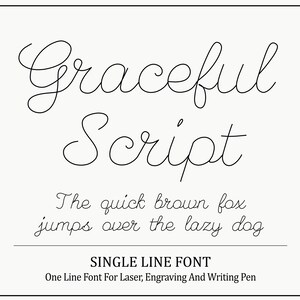Single Line Font Stroke Font One Line Font Single Line Font For Cricut Silhouette Glowforge Engraving Font Laser Font Cricut Pen Font