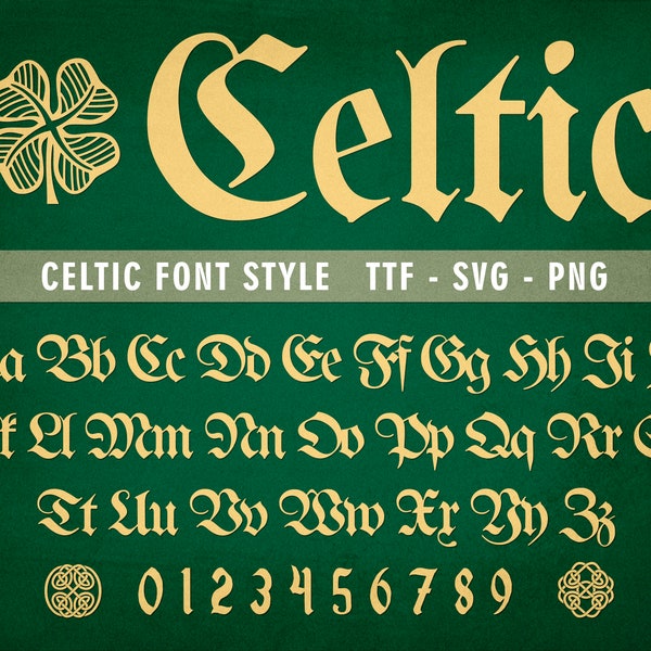 Celtic Font Irish Font Gaelic Font Tattoo Font Celtic Lettering Celtic Font Alphabet Celtic Font Styles Gaelic Lettering Irish Lettering