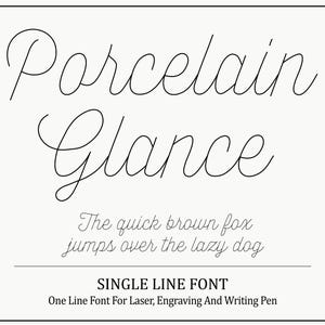 Single Line Font One Line Font Stroke Font Single Line Font For Cricut Silhouette Glowforge Engraving Font Laser Font Cricut Pen Font
