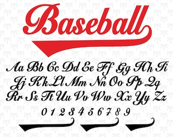Baseball Font Baseball Script Font Baseball Font With Tail Baseball Font Swash Softball Font Baseball Writing Font Baseball Font Svg Ttf