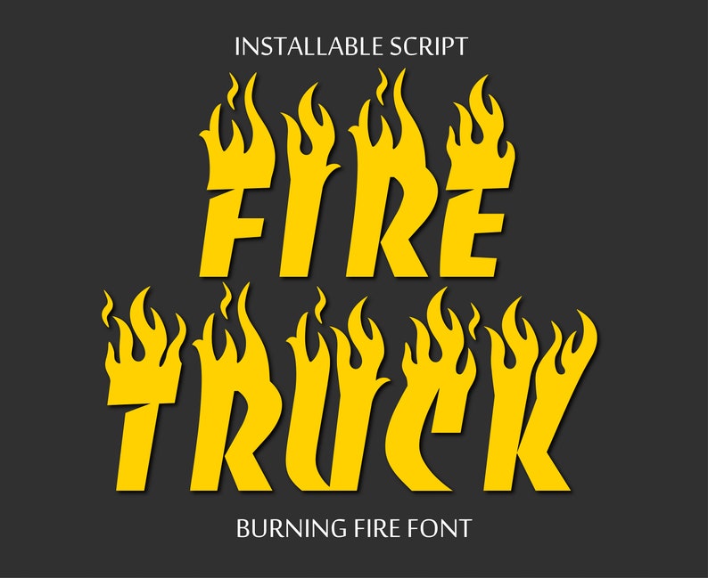 Flame Font Fire Font Burning Font Flaming Letters Font Burning - Etsy