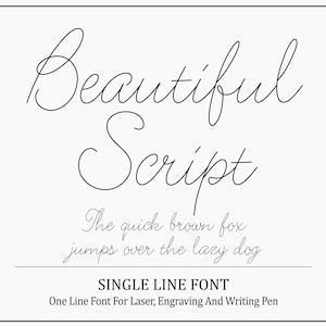Einzeilige Schriftart Einzeilige Schriftart Einzeilige Schriftart für Cricut-Schriftart für Laser-Silhouette Glowforge-Gravurschriftart Single-Stroke-Schriftart-Stick-Schriftart
