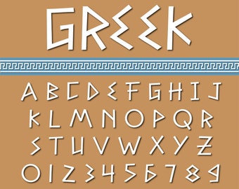 Greek Font Ancient Greece font Ancient Font Styles Greek Letters Font Greek Alphabet Greek Style Font Ancient Latin Font Greek Cricut Font