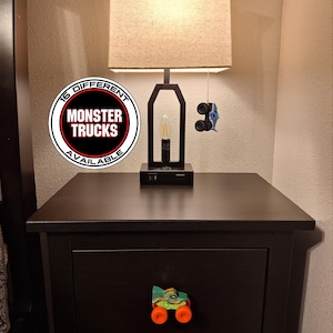 Monster Truck Drawer Knob & Fan Pull: Monster Jam Kids Room Decor Furniture Handle