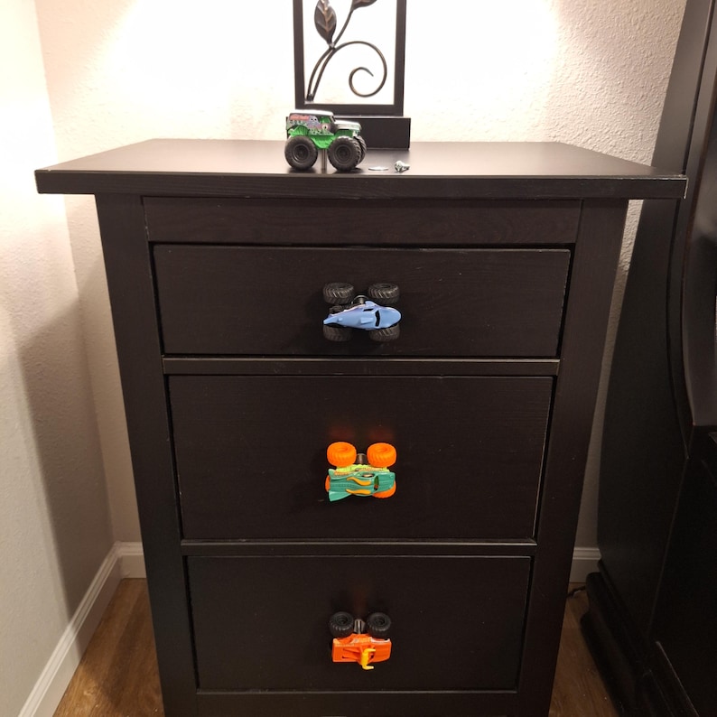 Monster Truck Drawer Knob: Monster Jam Kids Room Decor Furniture Handle image 5