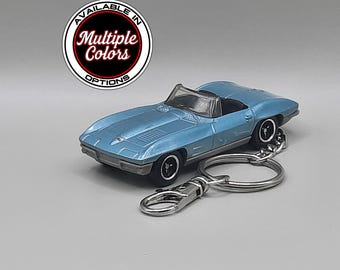 1963 Chevrolet Corvette Schlüsselanhänger in Geschenkbox, Chevy C2 Vette Stingray
