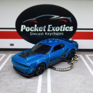Challenger, Dodge Schlüsselanhänger oder Weihnachtsverzierung, , Blauer SRT Dämon Hot Wheels Schlüsselanhänger