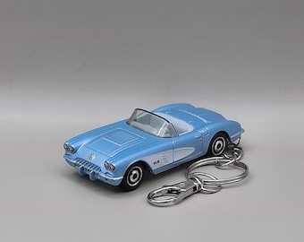 1958 Chevrolet Corvette Schlüsselanhänger in Geschenkbox, Chevy C1 Vette