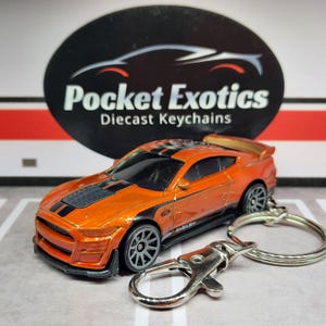 2020 Ford Mustang Shelby GT500 Keychain or Christmas Ornament, Hot Wheels Keychain