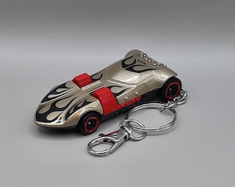 Braille Racer Diecast Auto Schlüsselanhänger in Geschenkbox, Classic Twin Mill
