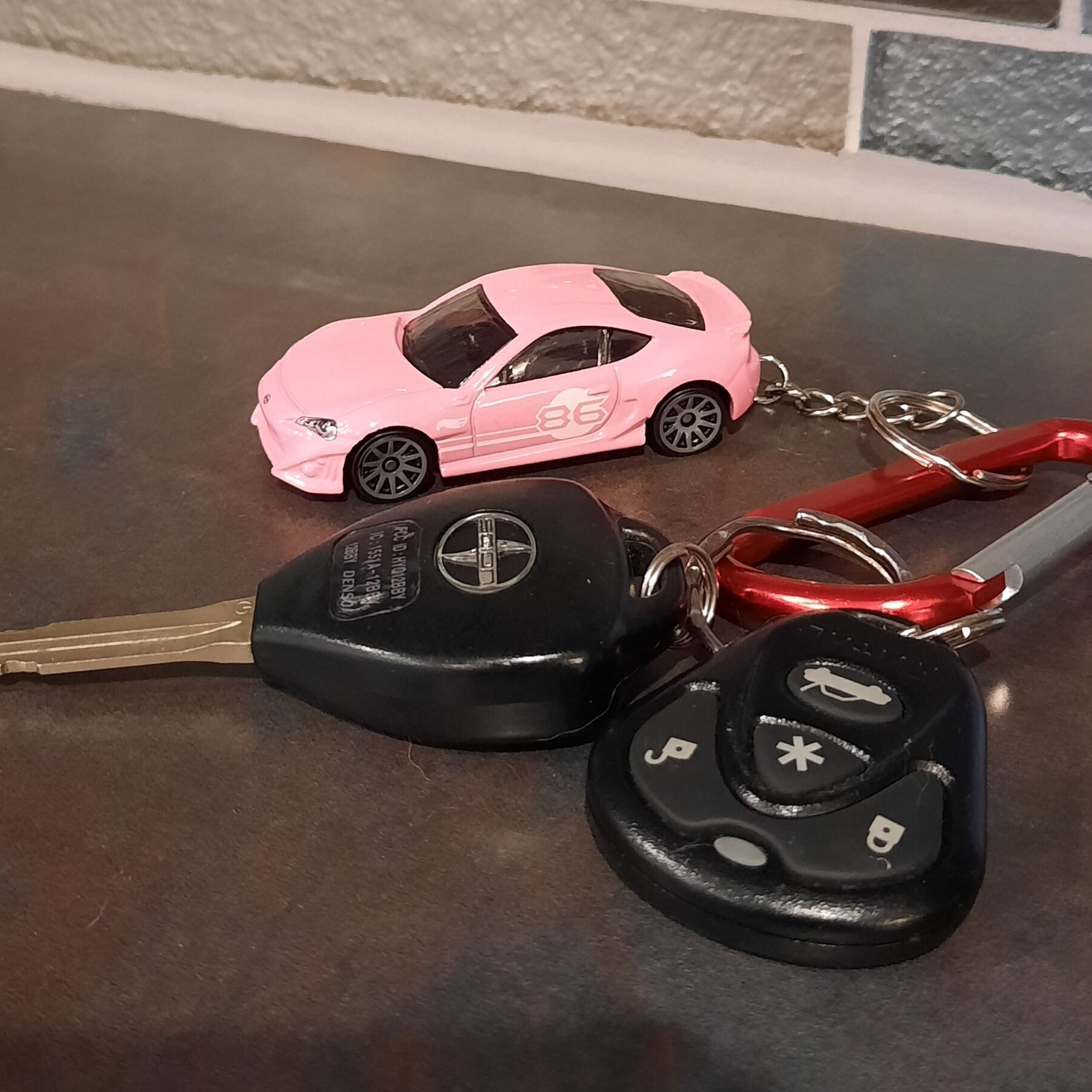 Ford Mustang Mache Keychain Red Matchbox Diecast Collectible Etsy