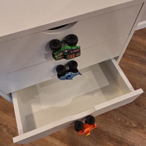 Monster Truck Drawer Knob: Monster Jam Kids Room Decor Furniture Handle image 9