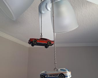 Ventilador de techo de coche fundido a presión: decoración para habitación infantil de Hot Wheels