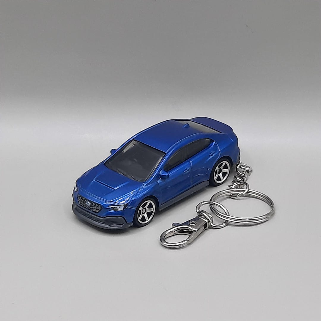 2024 Subaru WRX STI Keychain, Blue Diecast Hot Wheels Bag Charm - Etsy