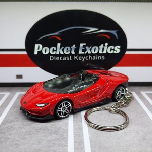 Lambo Centenario Roadster, Lamborghini Keychain, Hot Wheels Keychain