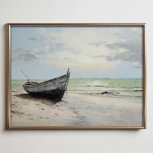 Rustikales Segelboot Poster: Sommerfrische Cottage Kunst (Digitaler Download)