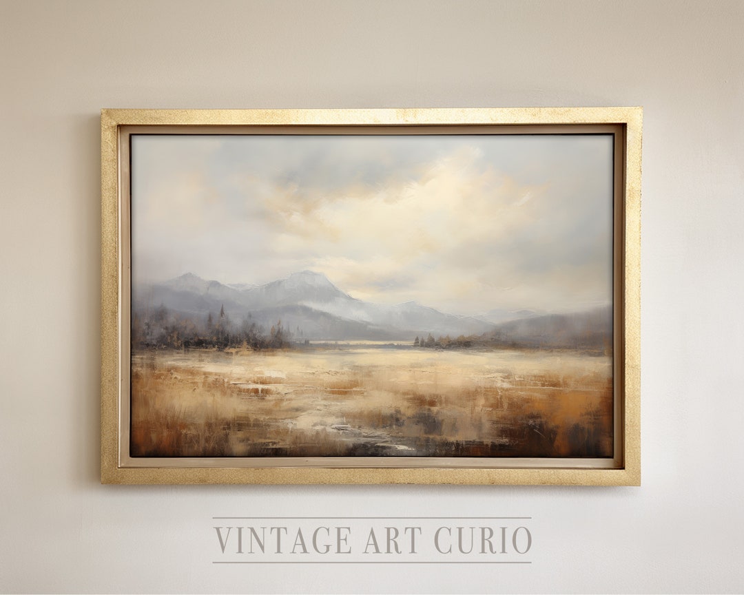 Vintage Neutral Wall Art Print - Cottagecore & Farmhouse Decor - Large ...