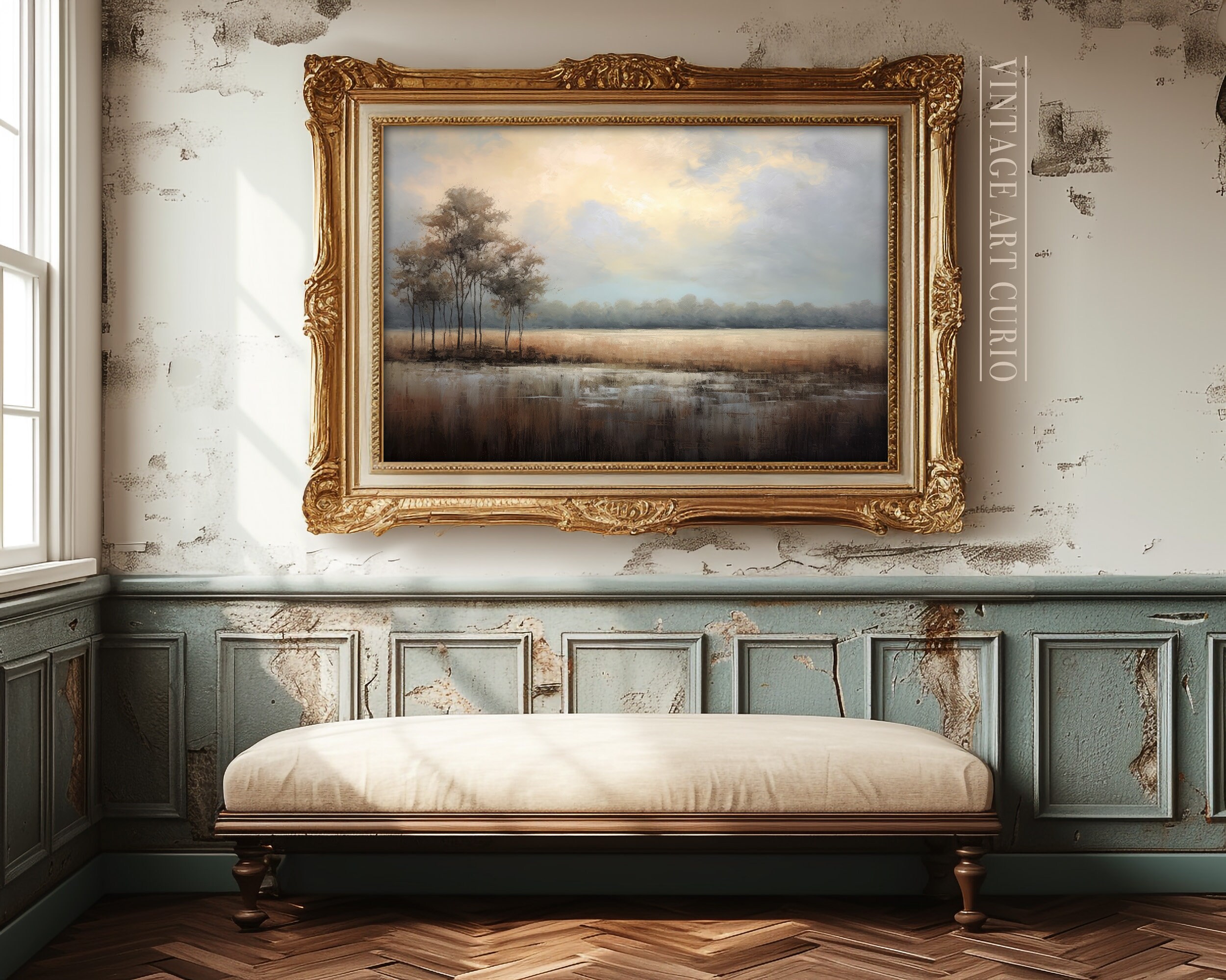 Vintage Neutral Wall Art Print - Cottagecore & Farmhouse Decor - Large ...