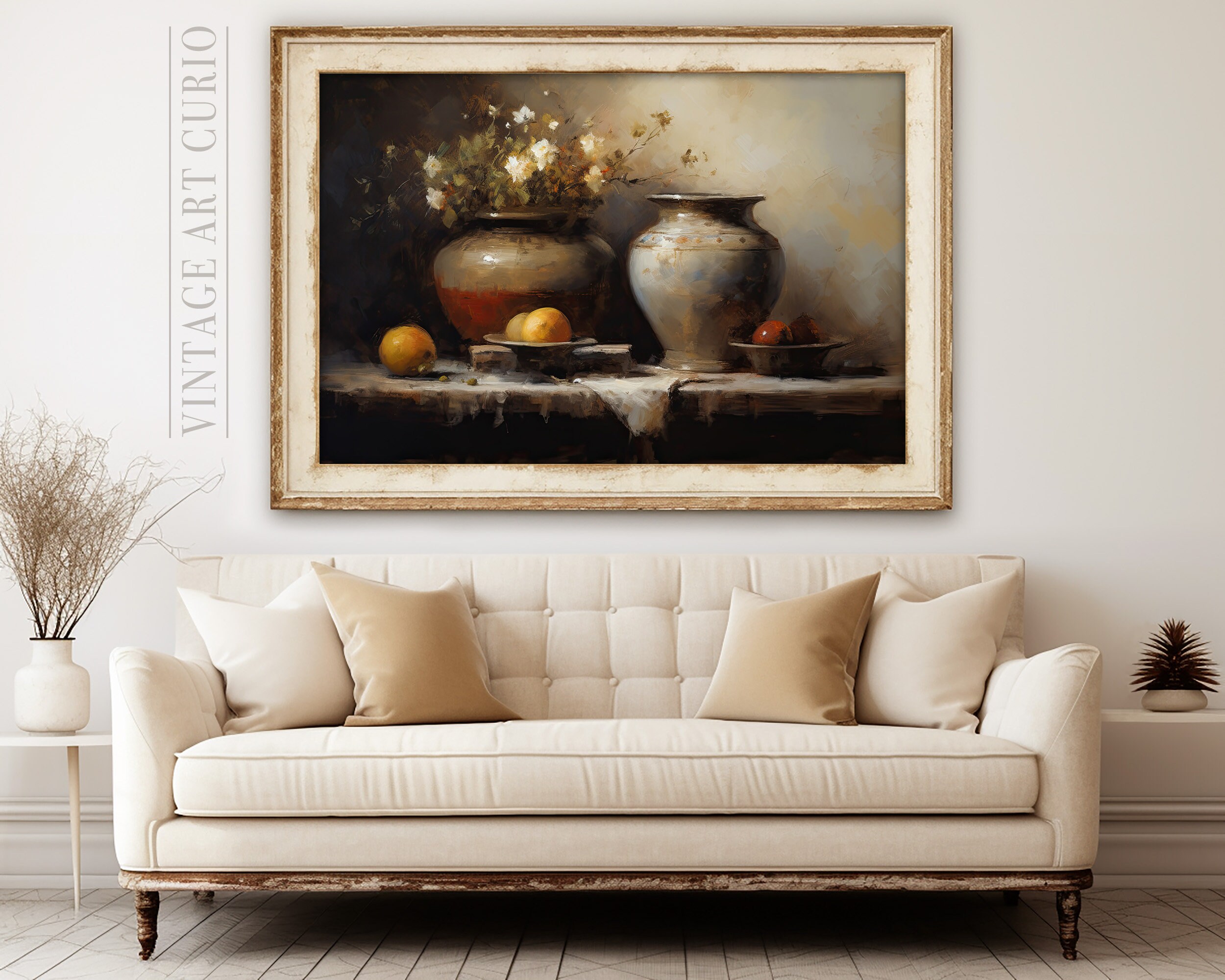 Charming French Kitchen Art Rustic Farmhouse Wall Decor Moody ...