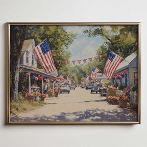 Vintage Americana Flag Print: Rustic 4th of July Farmhouse Decor (Digital Download)