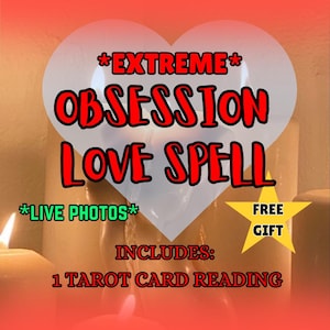 Obsession Love Spell * Extrem * mit Tarotkartenlegung | Hexen-Ritual | Liebeszauber Zaubern| White Magick Einband| Lassen Sie Ihn/Sie um Sie betteln!