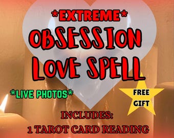Obsession Love Spell *Extreme* w/Tarot Card Reading| Witchcraft Ritual | Lovespell Casting| White Magick Binding| Make Him/Her Beg For You!