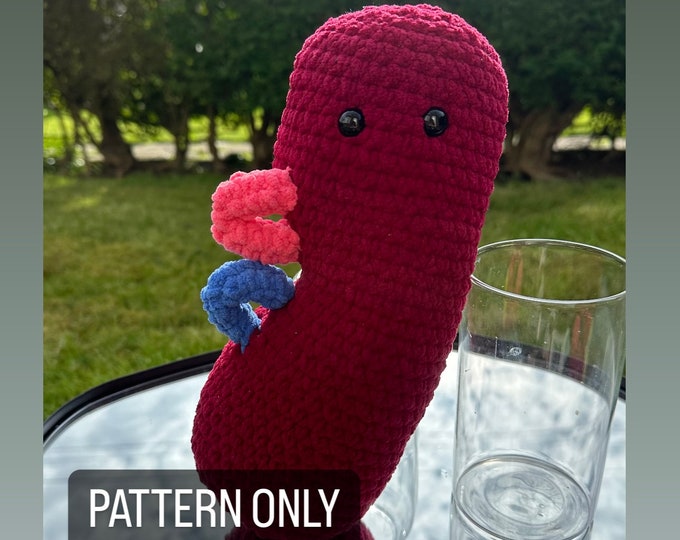 CROCHET ORGANS Pancreas & Kidney Handmade Amigurumi Plushies—med ...
