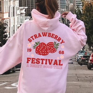 strawberry hoodie, strawberry sweatshirt, kawaii hoodie, cottagecore hoodie Strawberry Clothes strawberry shirt, strawberry top cute hoodie