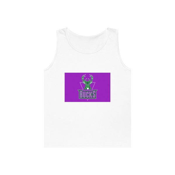 Unisex Heavy Cotton Tank Top NBA Bucks