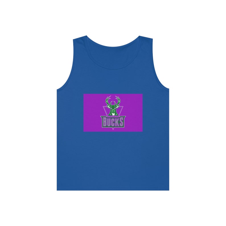 Unisex Heavy Cotton Tank Top NBA Bucks image 2