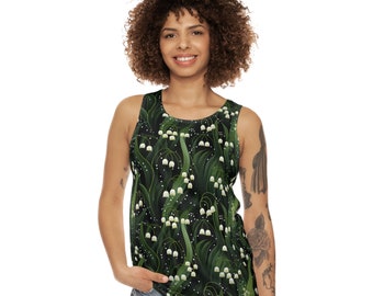 Lily of the valley Unisex Tank Top (AOP)